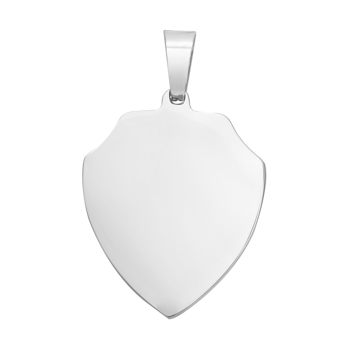 Cross Shield Pendant - Stainless Steel