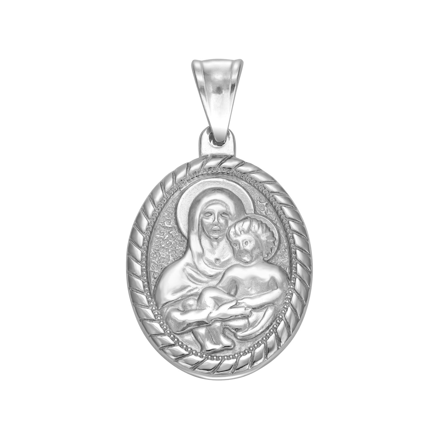 Holy Mary Pendant Stainless Steel