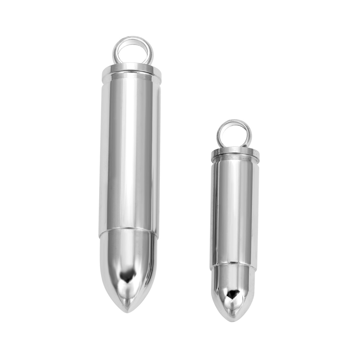 2 Bullet Pendant - Stainless Steel