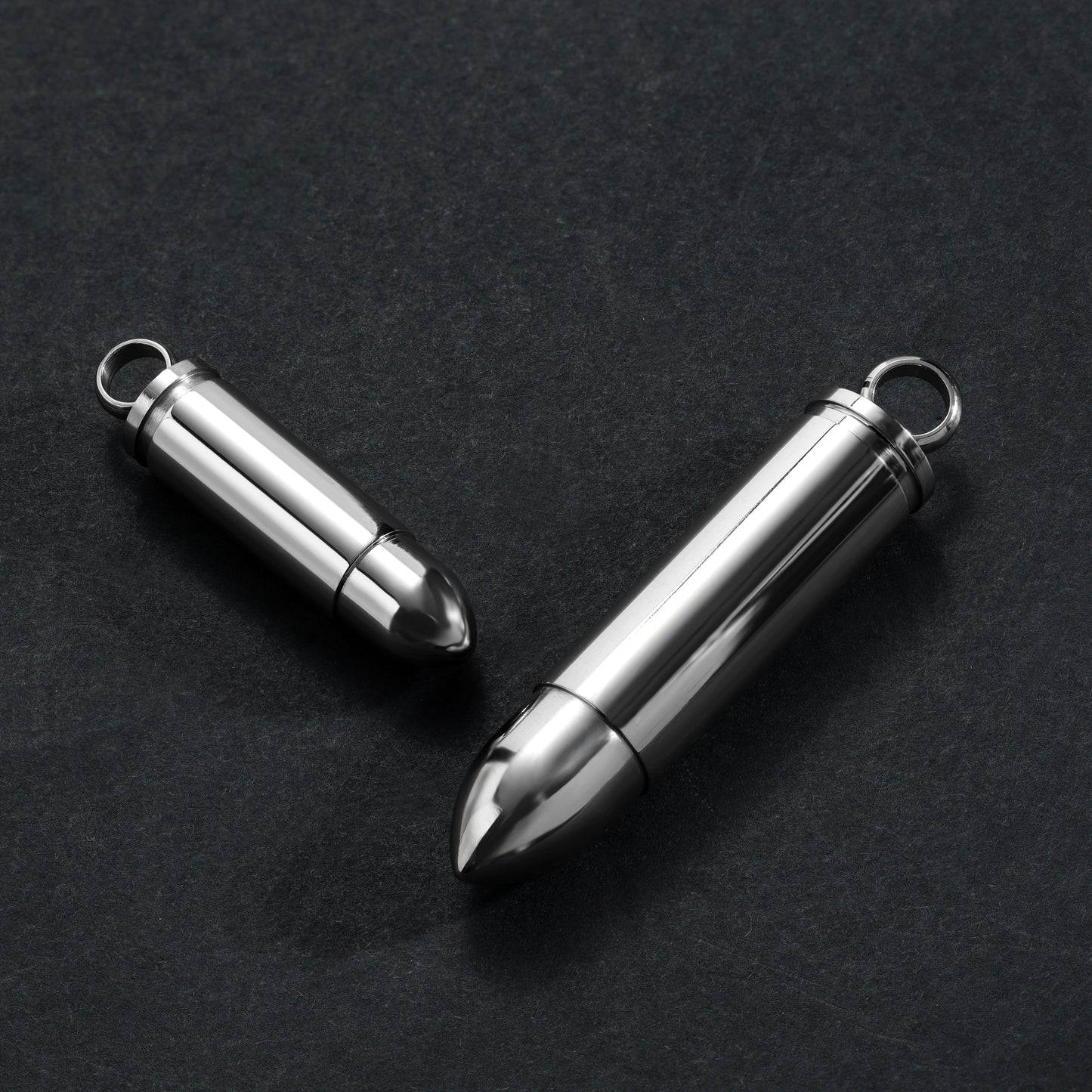 2 Bullet Pendant - Stainless Steel