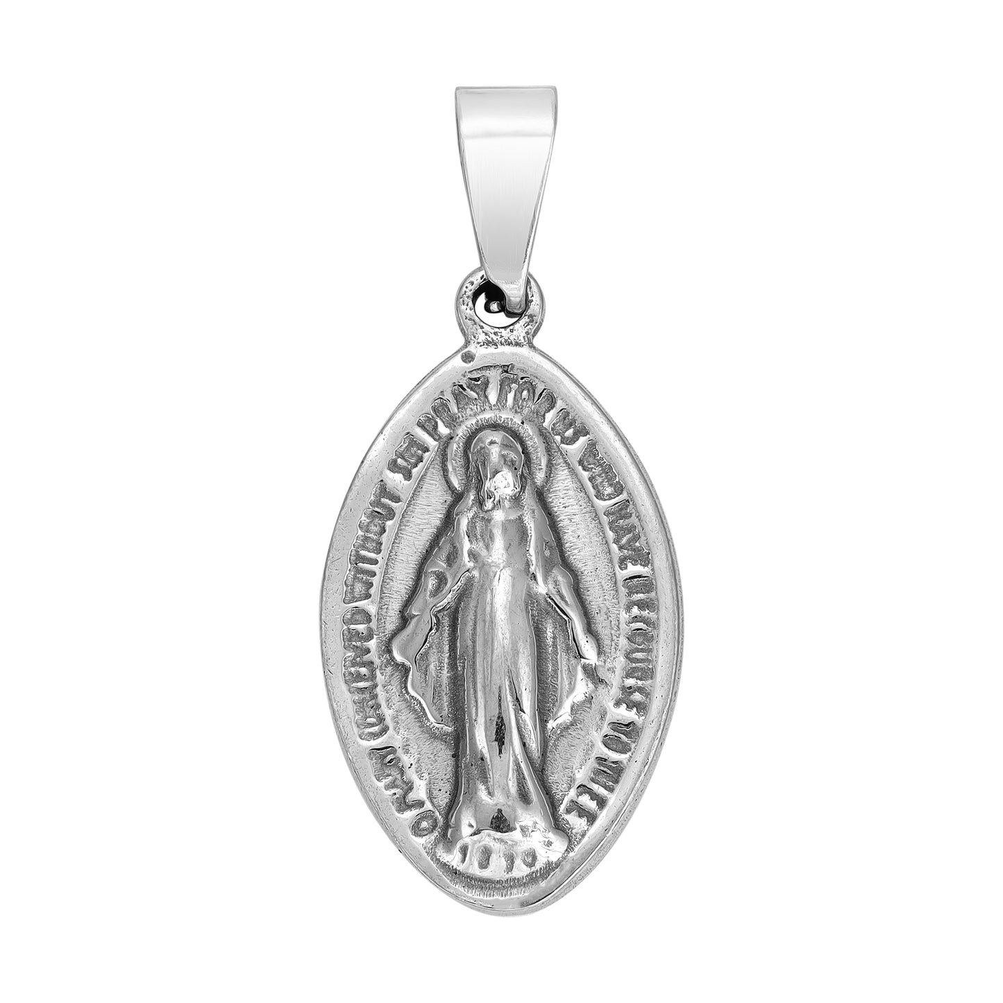 Holy Mary Pendant - Stainless Steel