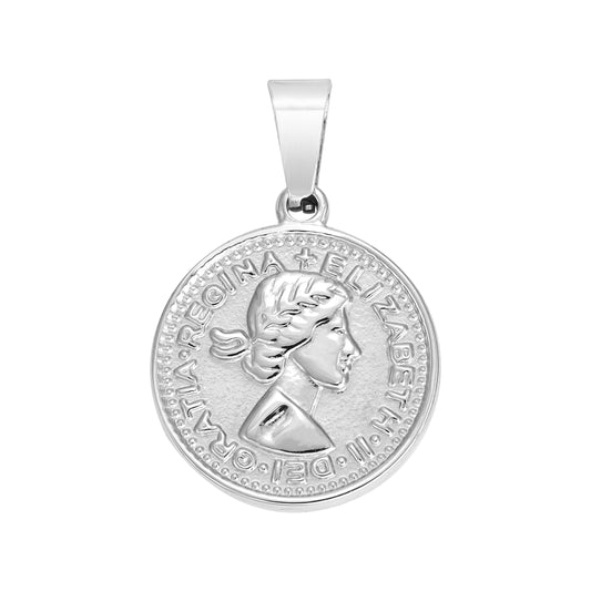 Coin Pendant - Stainless Steel