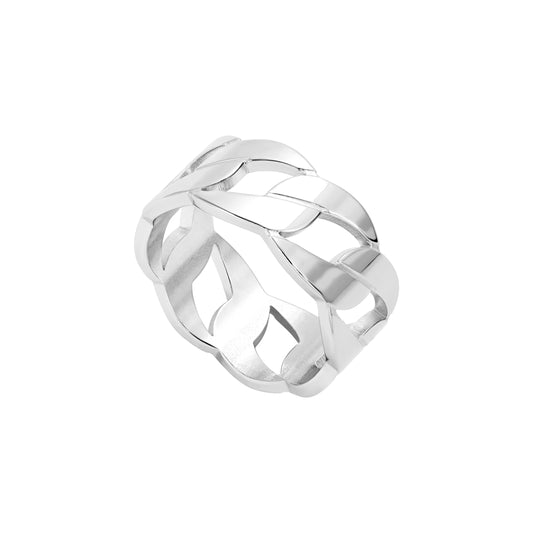 Cuban Link Design Ring Unisex US size 7-12 - Stainless Steel