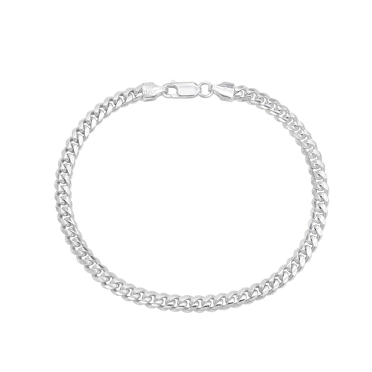 Miami Cuban Link Bracelet Curb Chain 5mm - 925 Sterling Silver