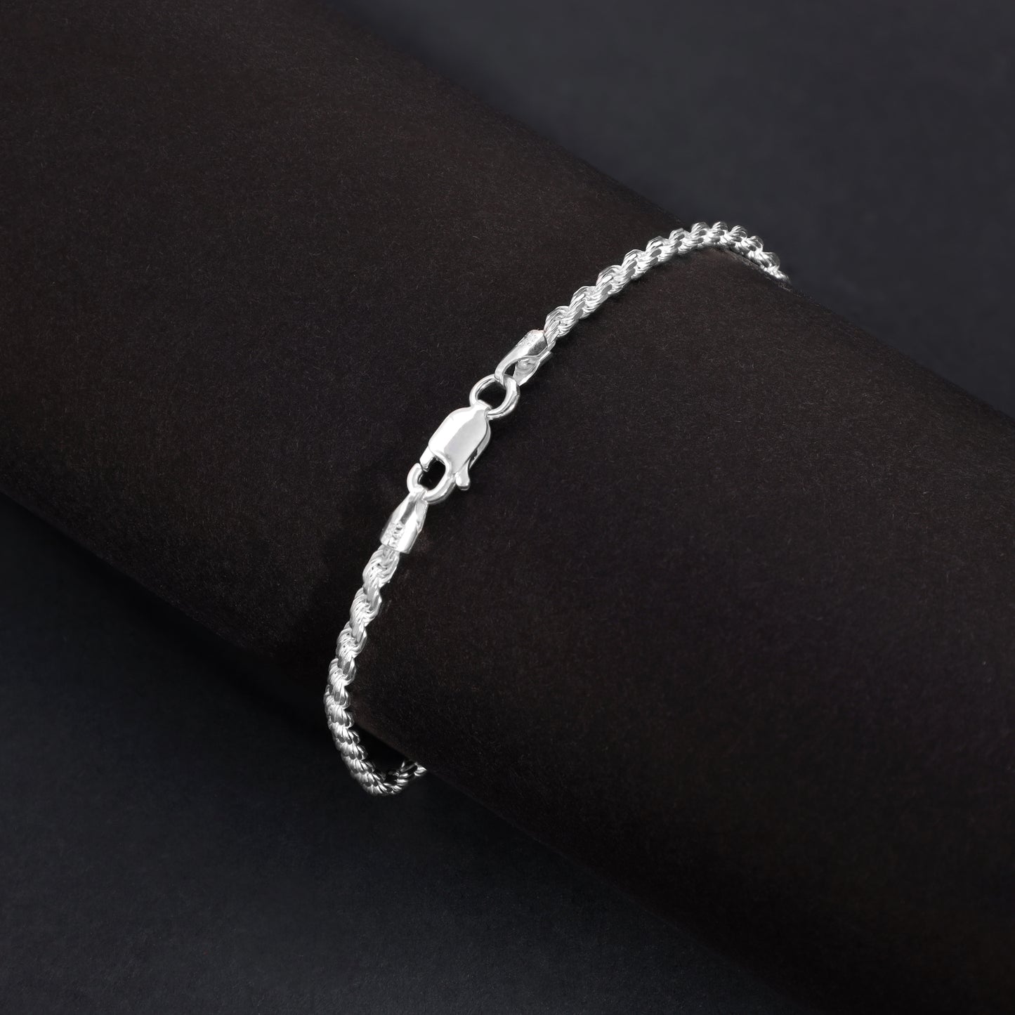 Rope Chain Bracelet 2.3mm - 925 Sterling Silver