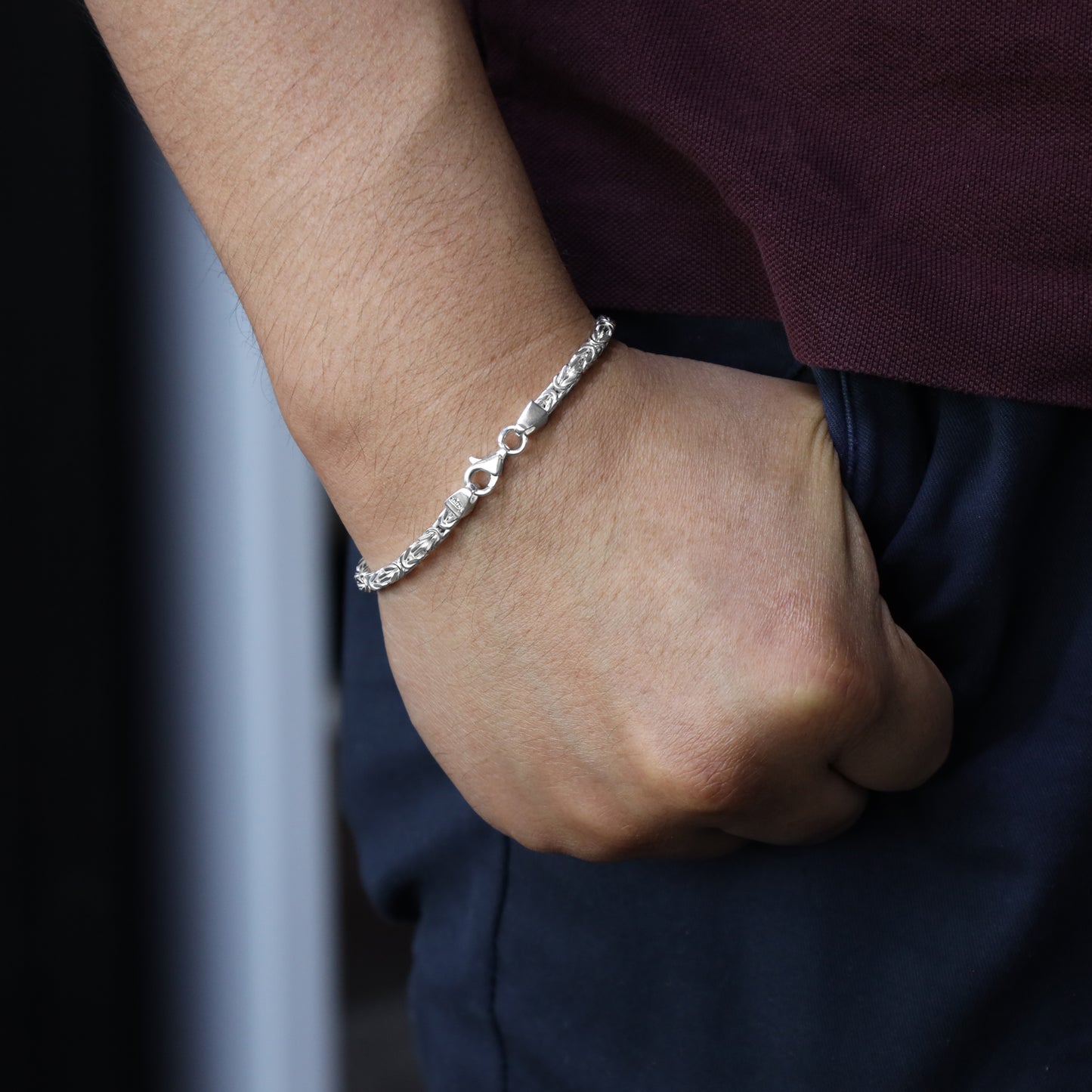 King Chain Bracelet 3mm - 925 Sterling Silver