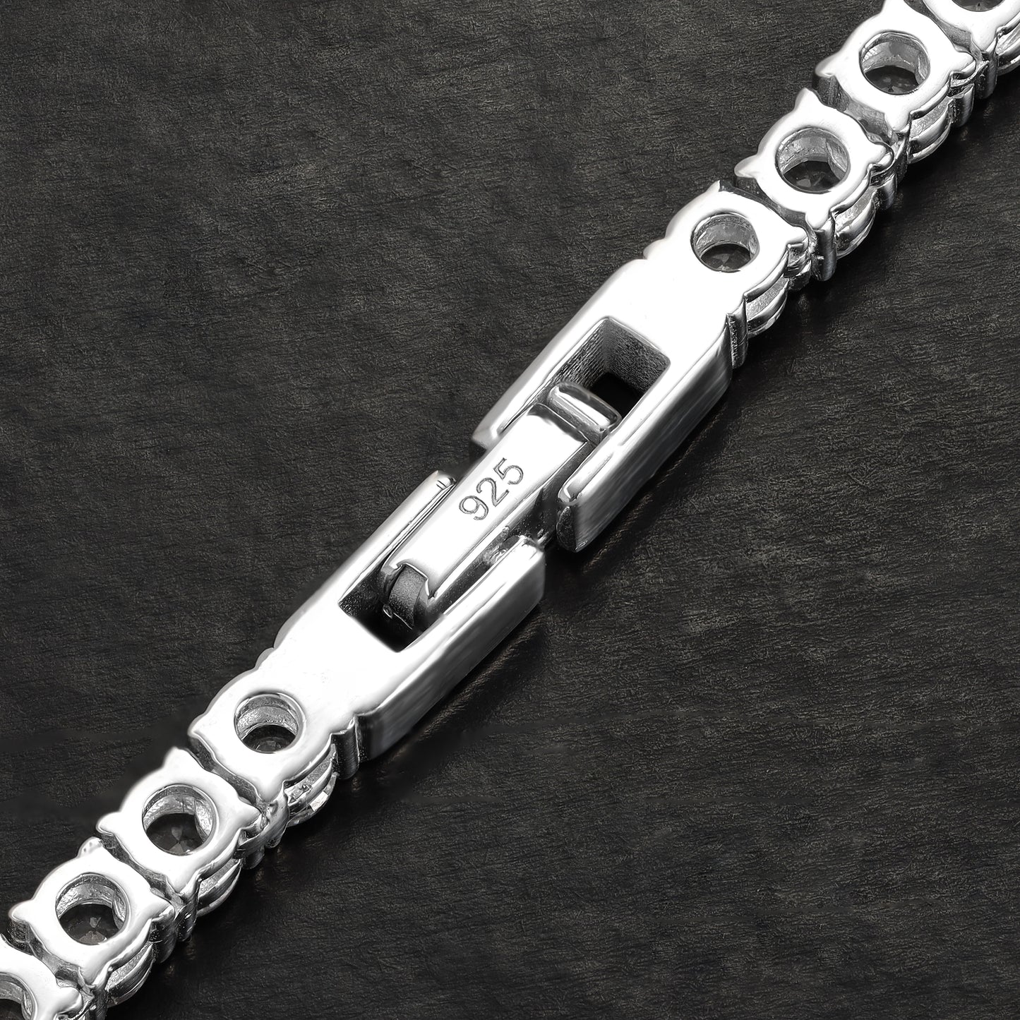 Iced Out Style Tennis Chain Bracelet 4mm - 925 Sterling Silver