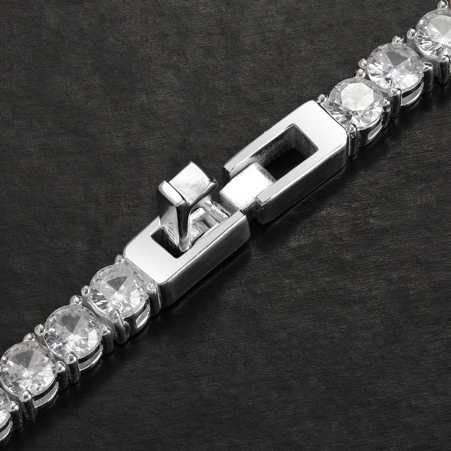 Iced Out Style Tennis Chain Bracelet 4mm - 925 Sterling Silver