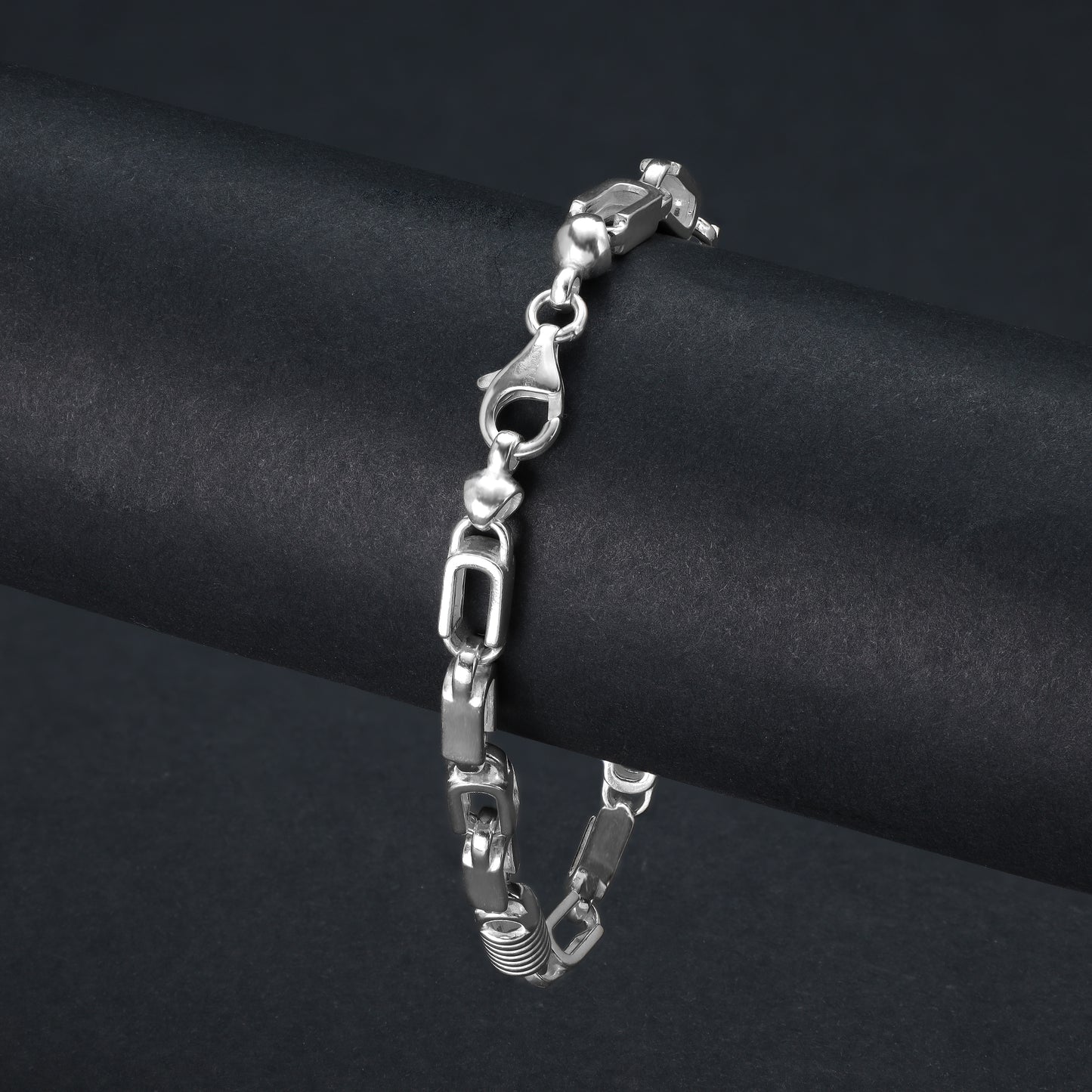 Montecarlo Chain Bracelet 6mm  - 925 Sterling Silver ver.1