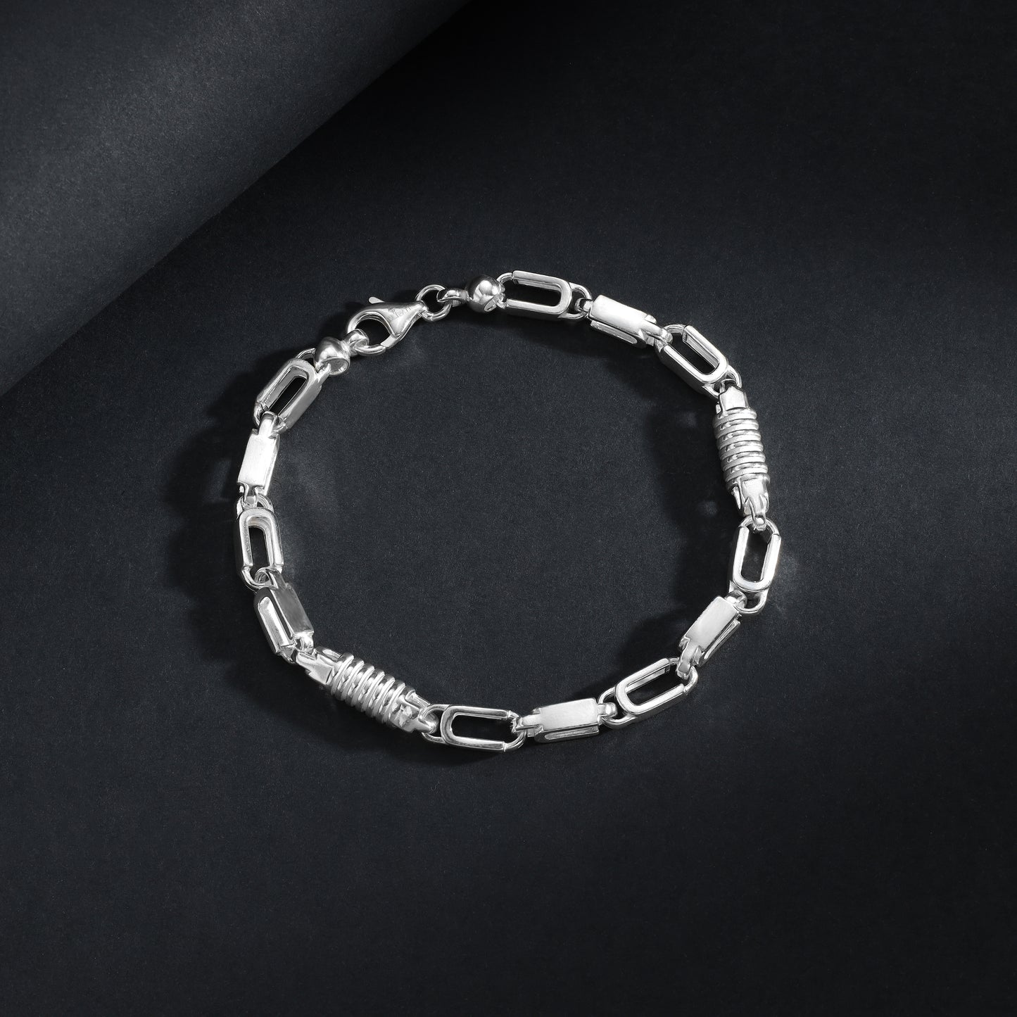 Montecarlo Chain Bracelet 6mm  - 925 Sterling Silver ver.1