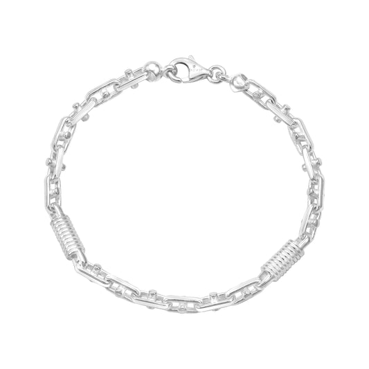 Montecarlo Chain Bracelet 5mm - 925 Sterling Silver ver.2