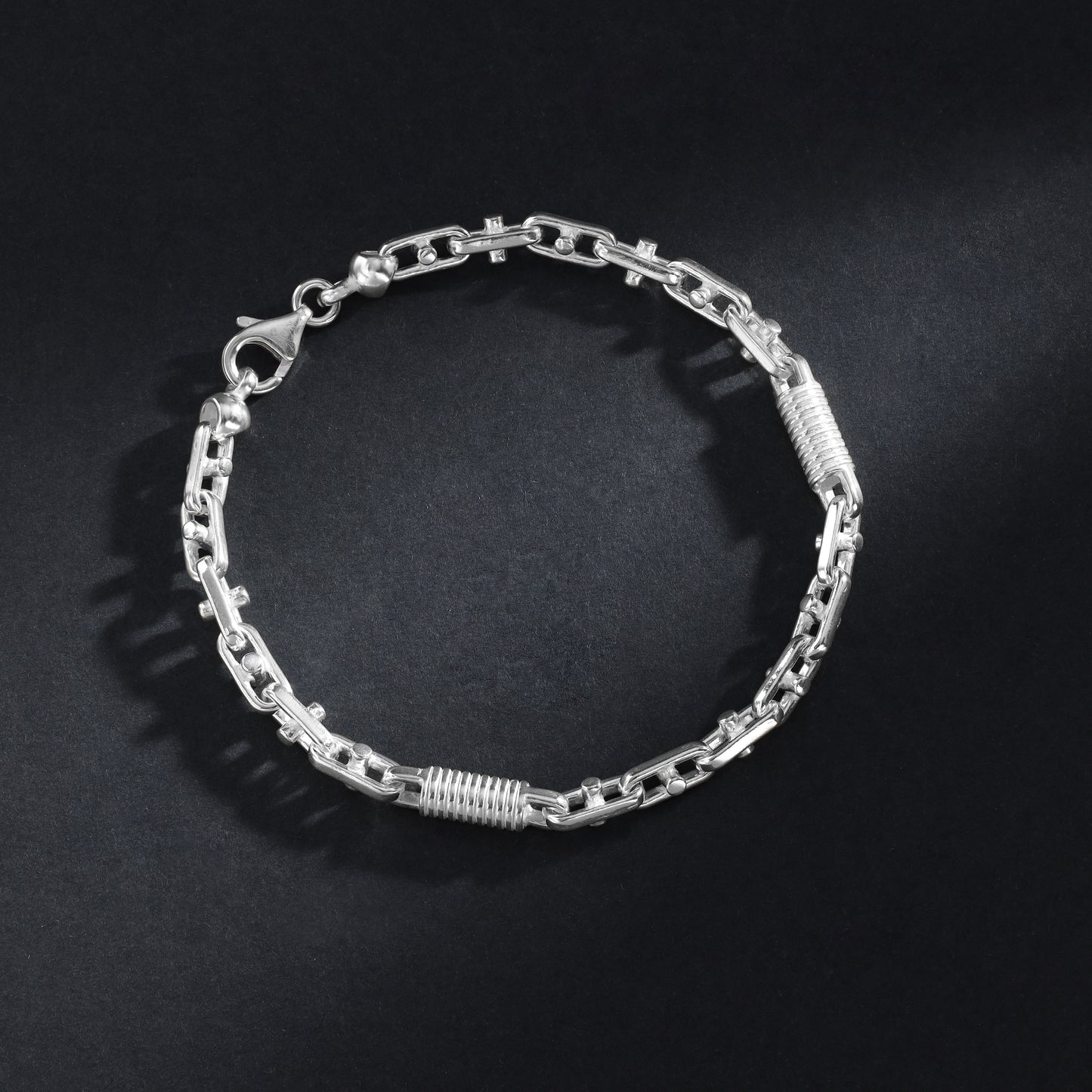 Montecarlo Chain Bracelet 5mm - 925 Sterling Silver ver.2