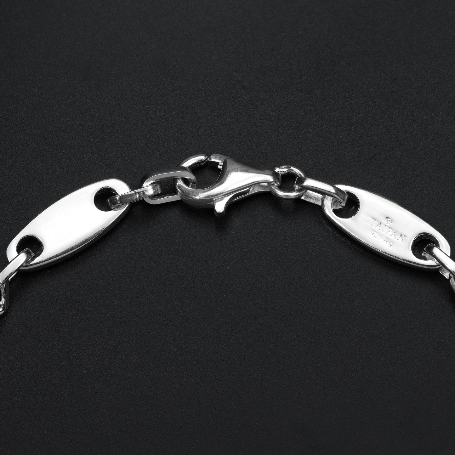 Luxor Chain Plate Chain + Anchor Chain 6mm wide Bracelet - 925 Sterling Silver "Oriental Dream"