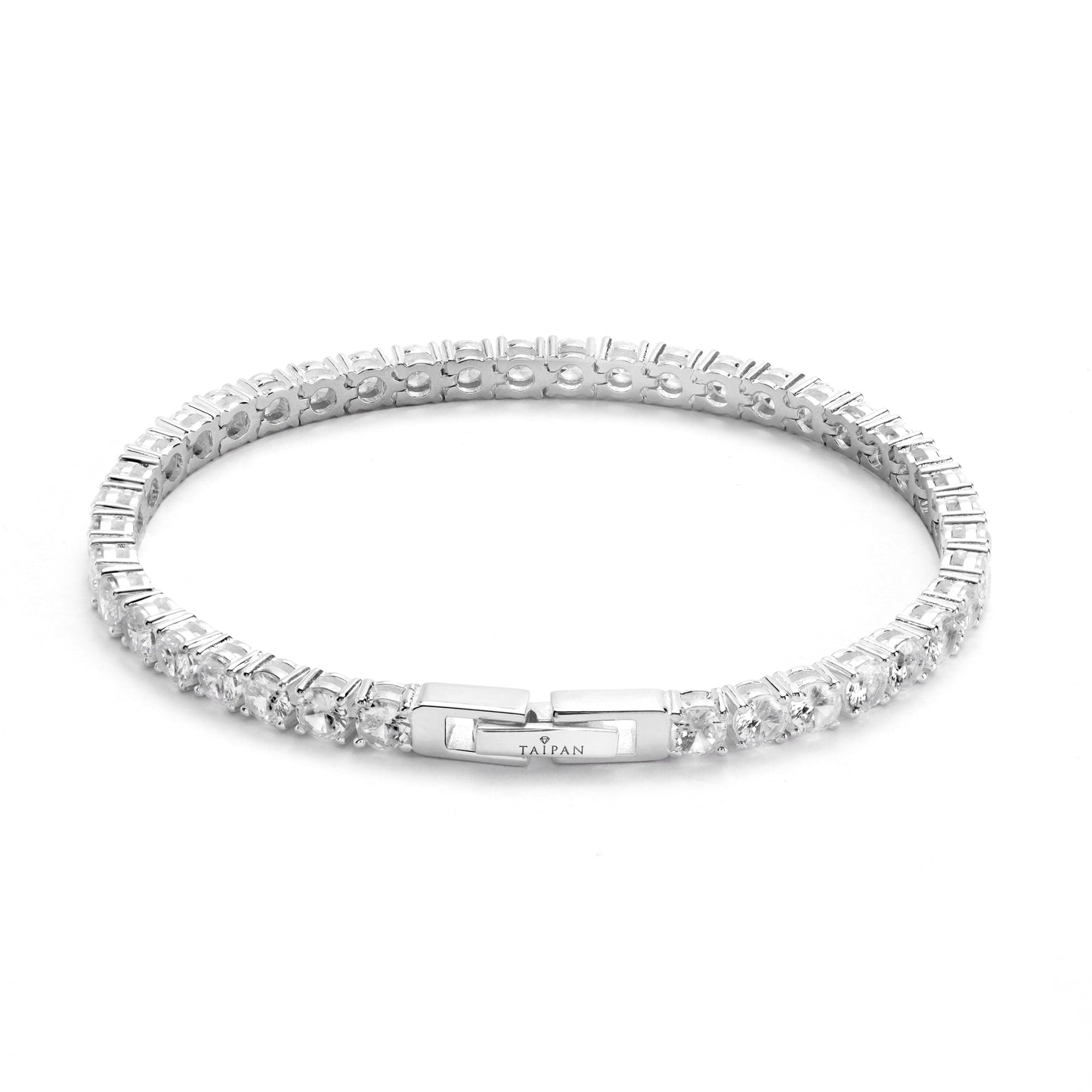 Iced Out Style Tennis Chain Bracelet 4mm - 925 Sterling Silver