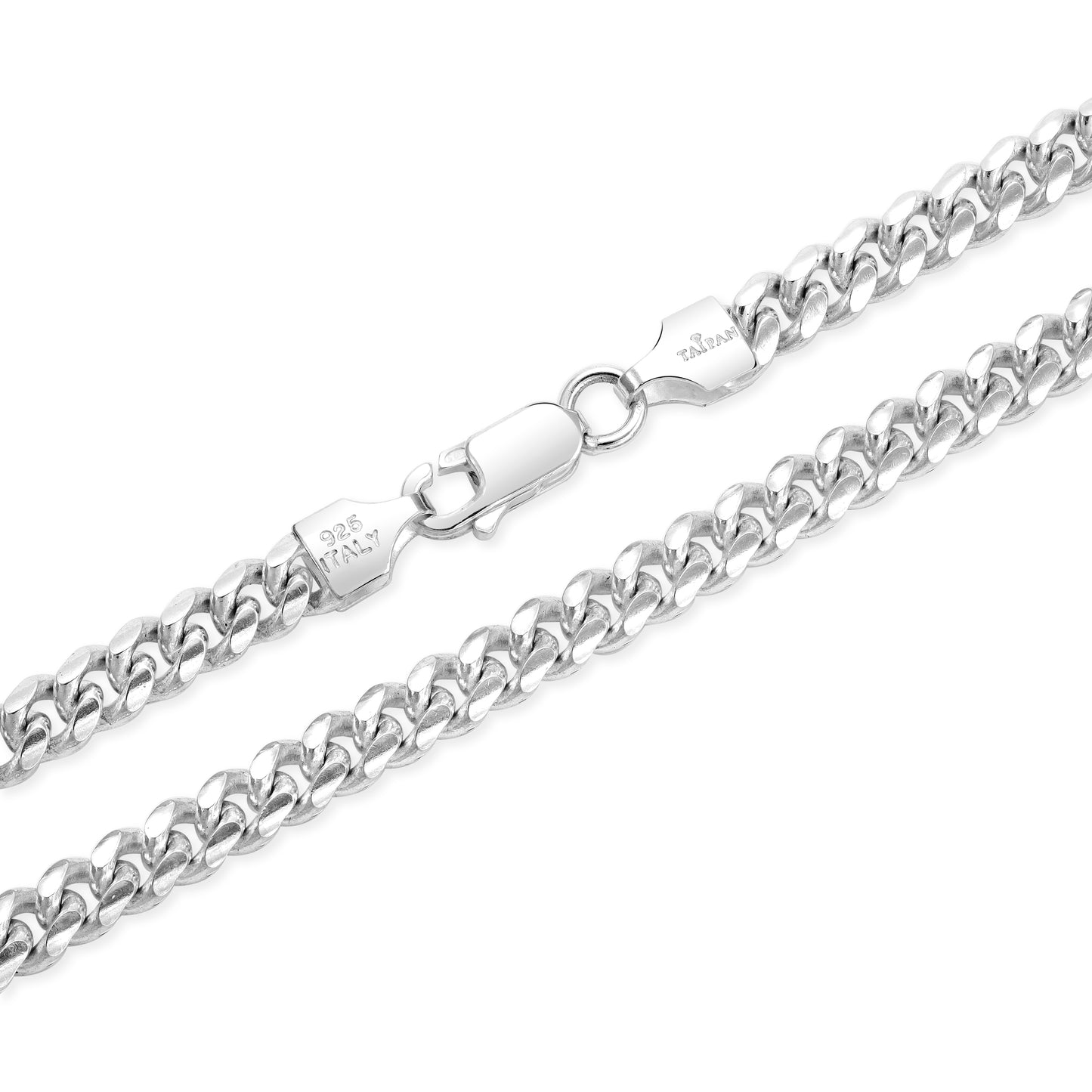 Miami Cuban Link Chain Curb Chain 5mm - 925 Sterling Silver