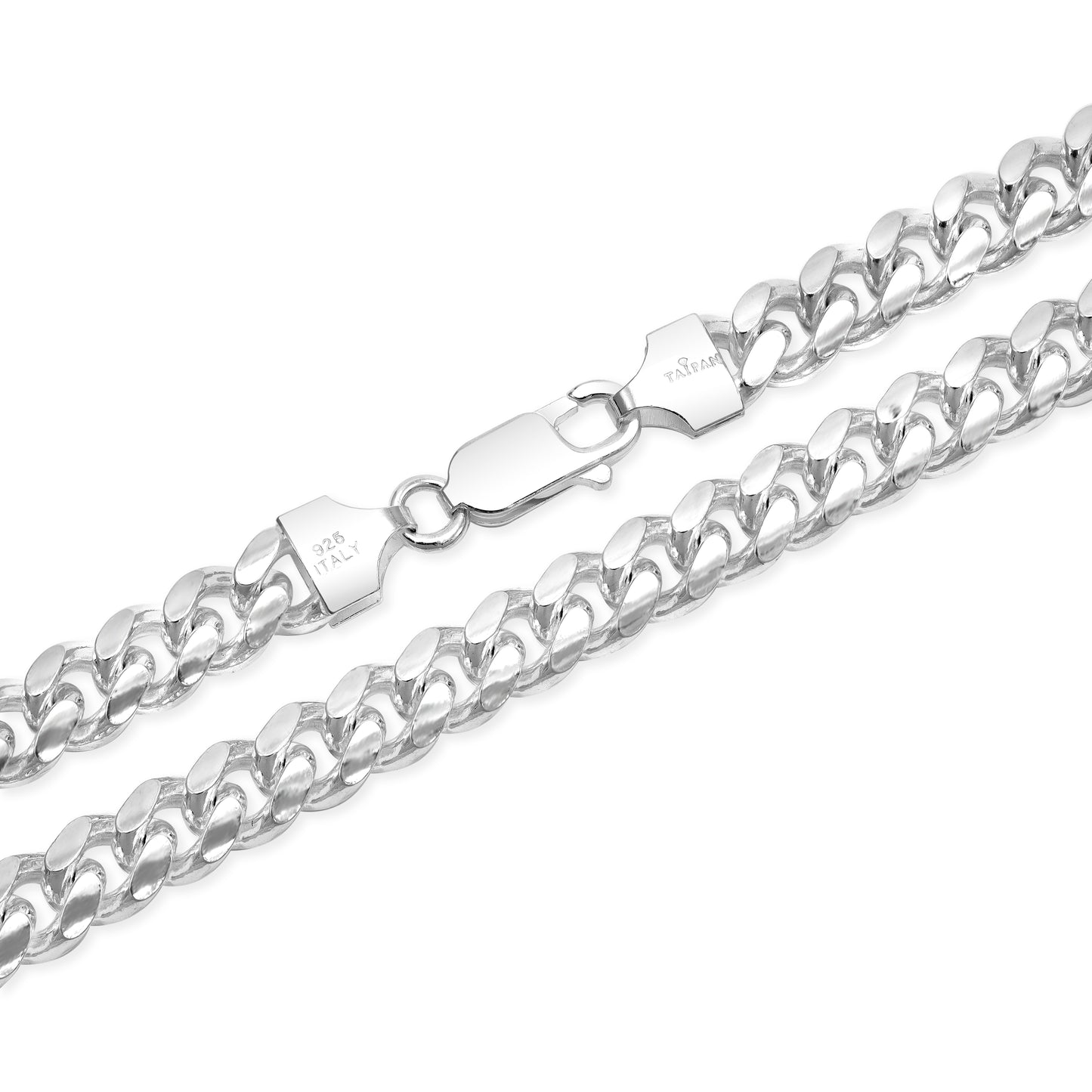 7mm Miami Cuban Link Chain - 925 Sterling Silver