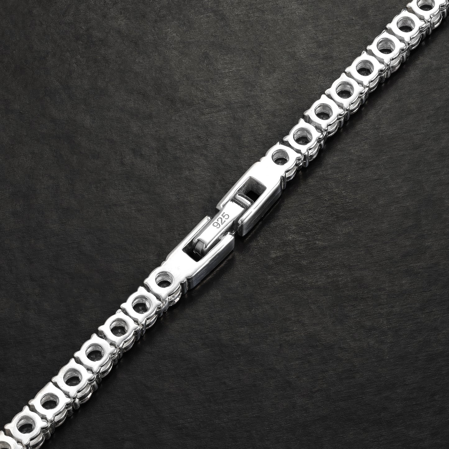 Iced Out Style Tennis Chain 4mm - 925 Sterling Silver