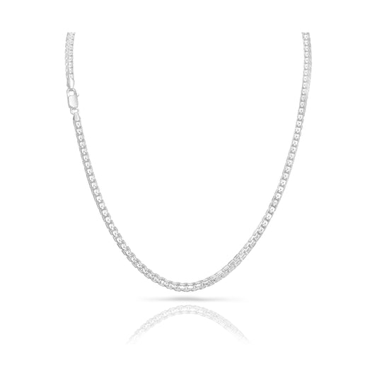 Box chain 4mm - 925 Sterling Silver