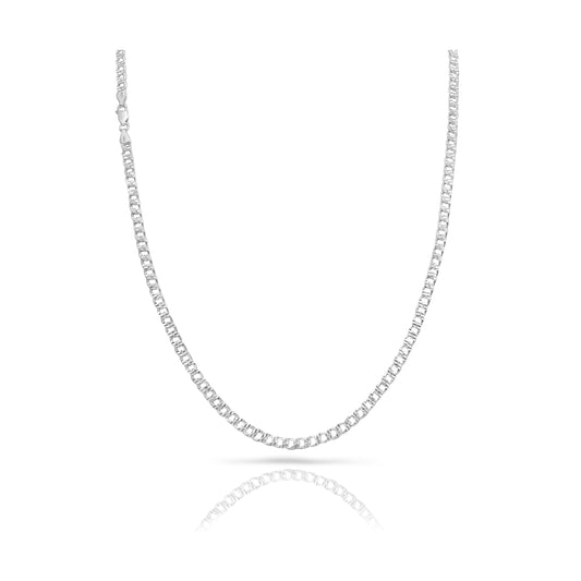 Curb Chain 4mm - 925 Sterling Silver