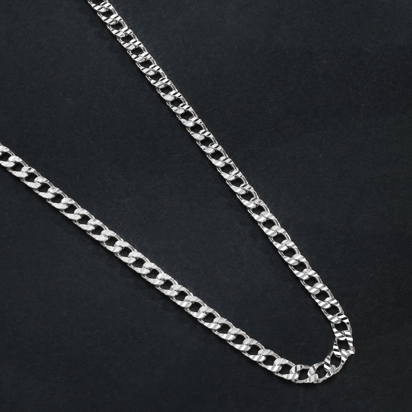 Curb Chain 4mm - 925 Sterling Silver