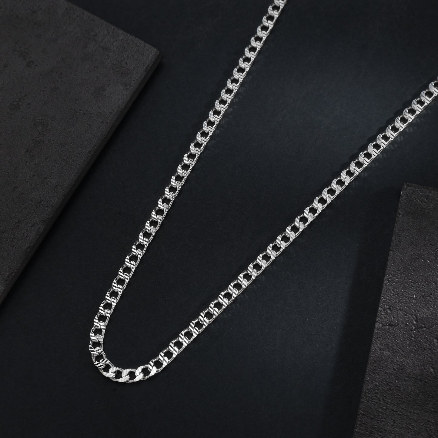 Curb Chain 4mm - 925 Sterling Silver