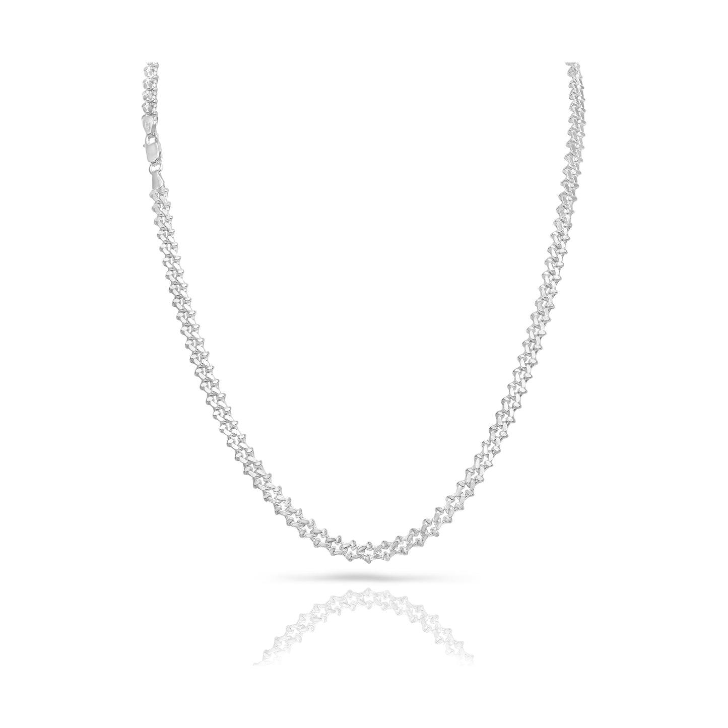 Curb Chain 6mm - 925 Sterling Silver