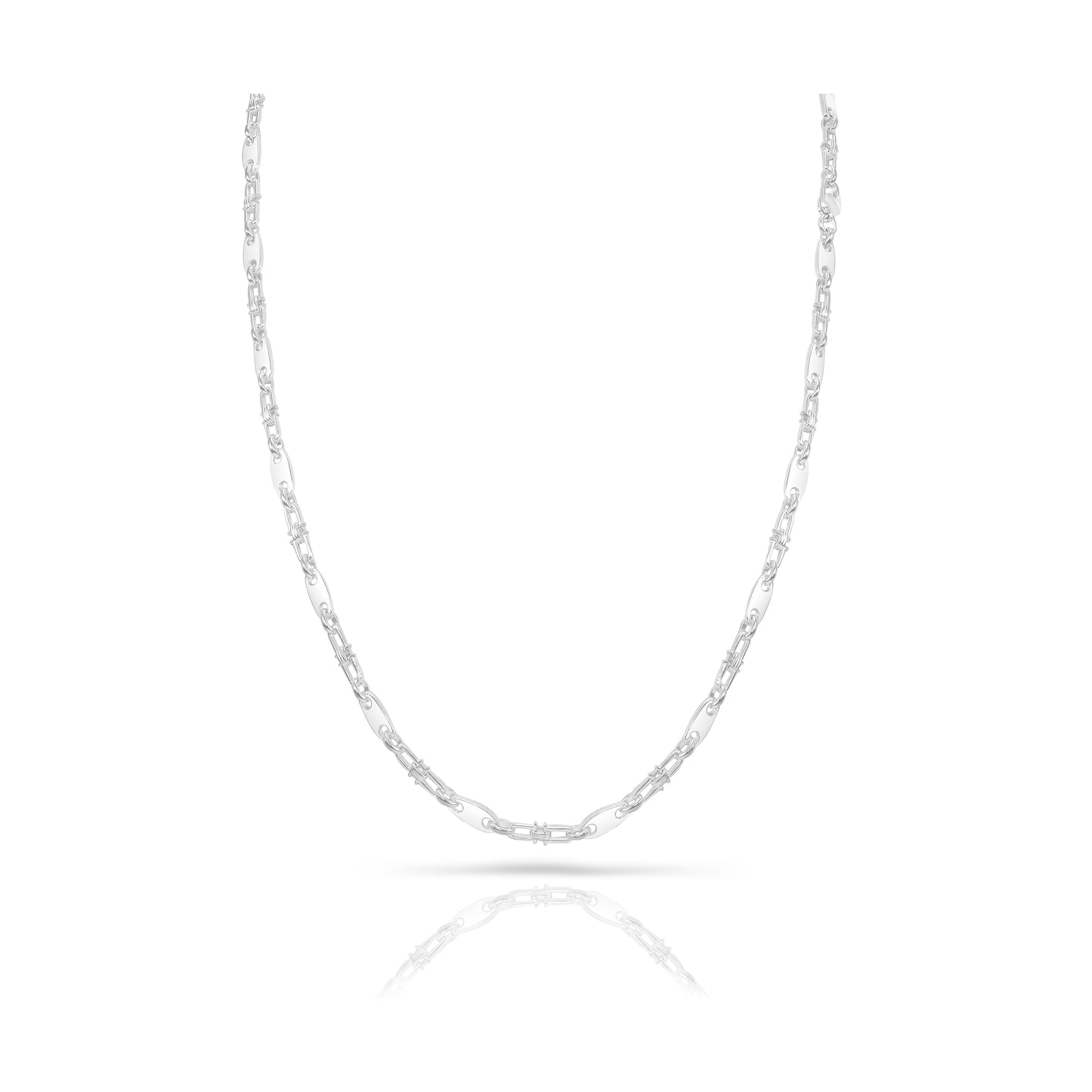 Plate Chain 5mm - 925 Sterling Silver