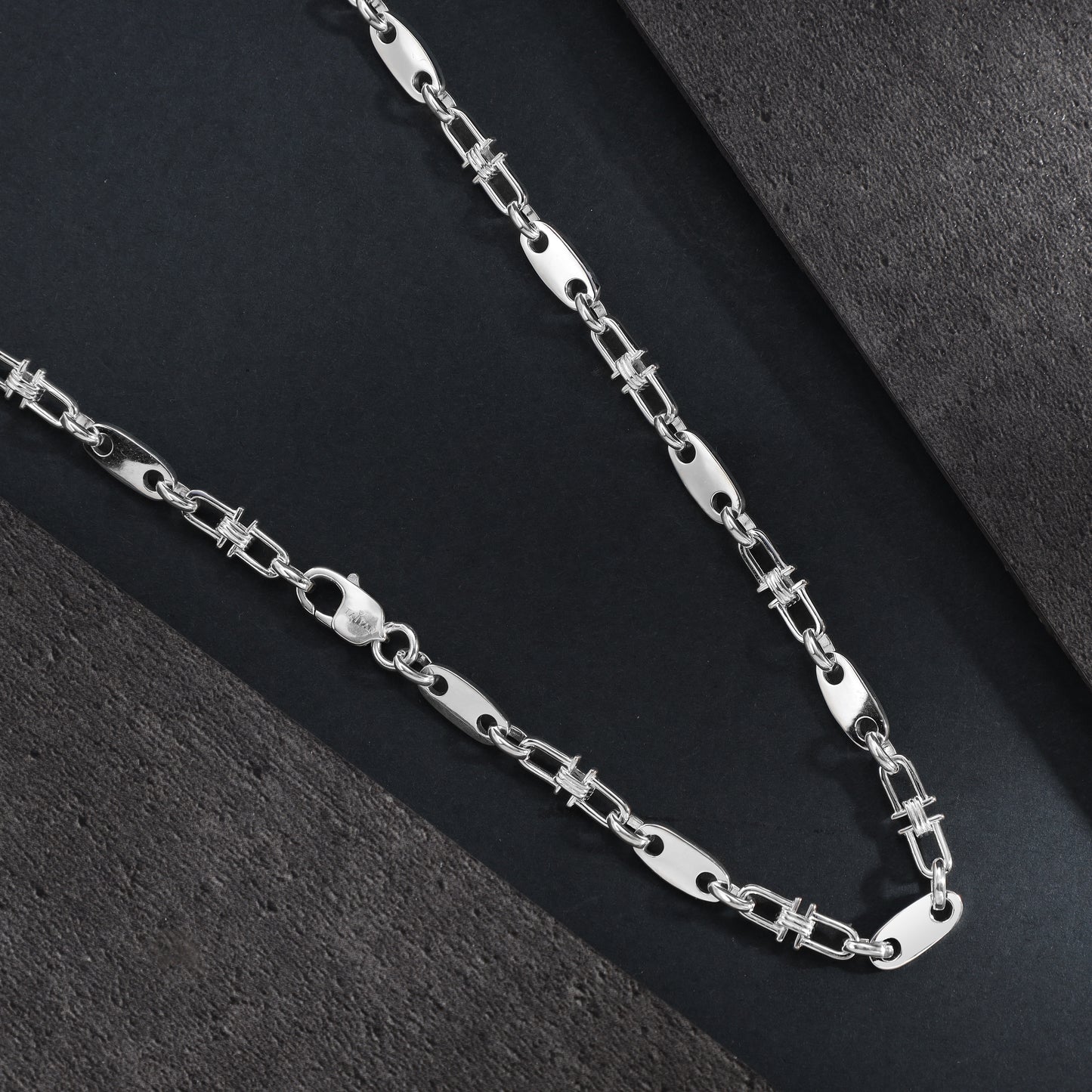 Plate Chain 5mm - 925 Sterling Silver