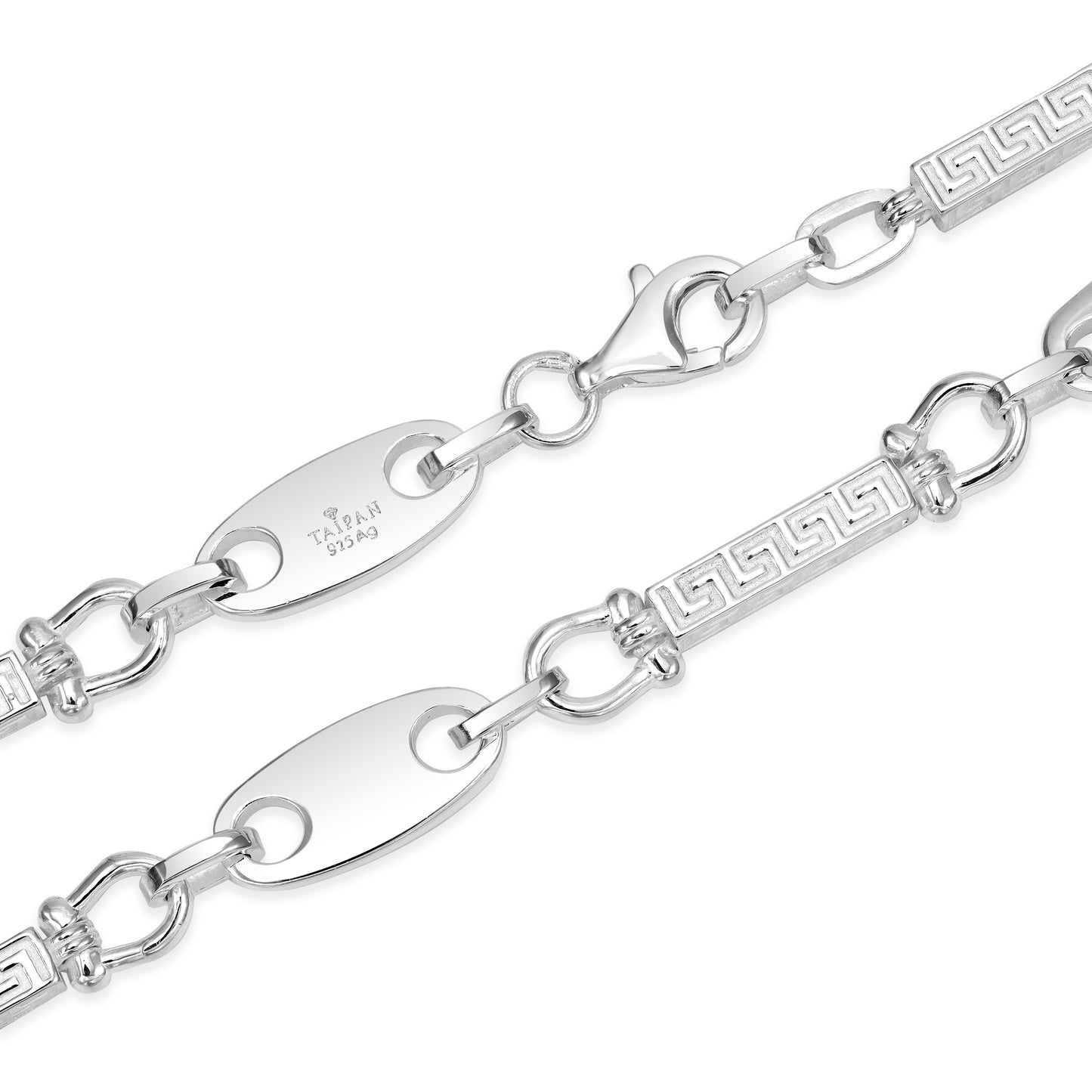 Dubai Plate Chain 8mm wide - 925 Sterling Silver "Oriental Dream"