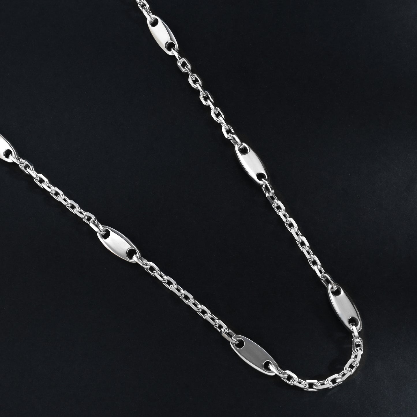 Luxor Chain Plate Chain + Anchor Chain 6mm wide - 925 Sterling Silver "Oriental Dream"