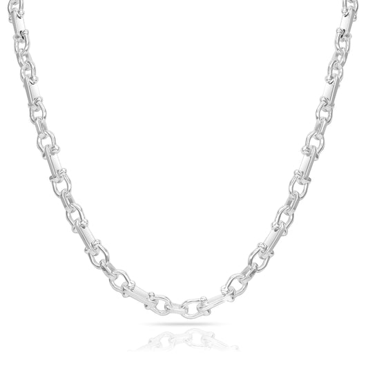 Pharao Chain Plate Chain  6.5mm wide - 925 Sterling Silver "Oriental Dream"