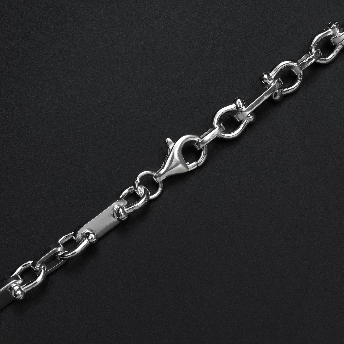 Pharao Chain Plate Chain  6.5mm wide - 925 Sterling Silver "Oriental Dream"