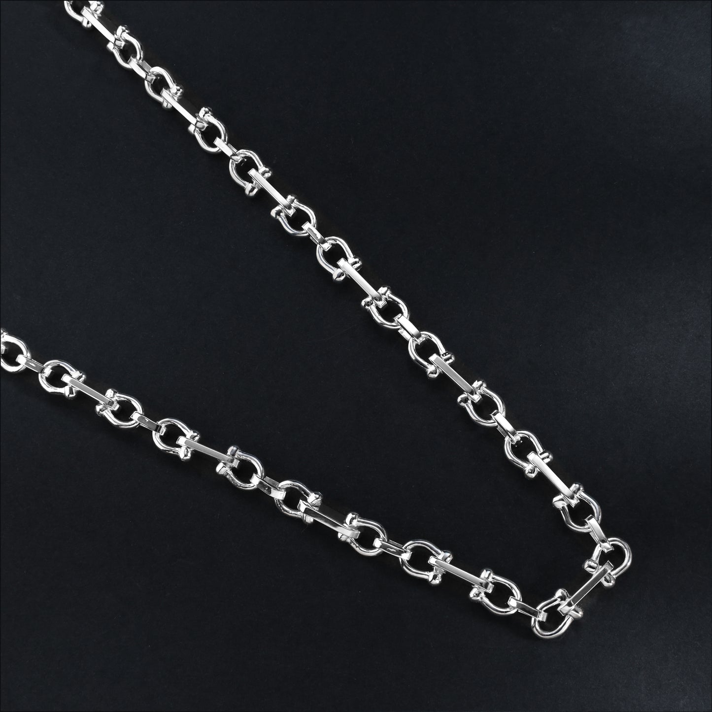 Pharao Chain Plate Chain  6.5mm wide - 925 Sterling Silver "Oriental Dream"