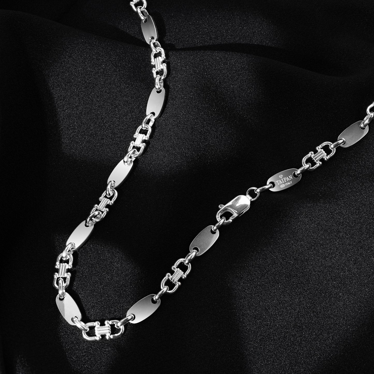 Plate Chain 6mm - 925 Sterling Silver