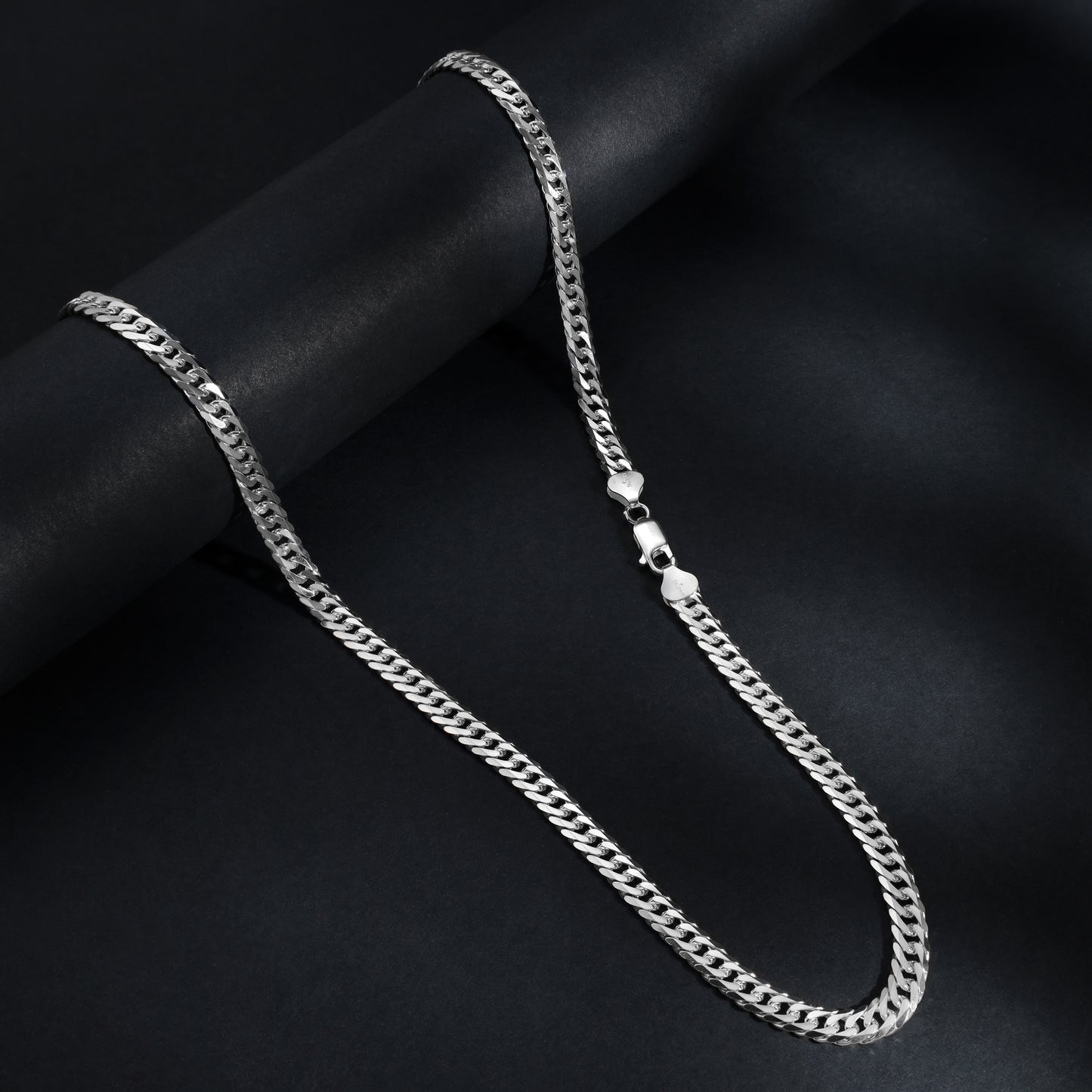 Double Curb Chain 6mm - Real 925 Sterling Silver