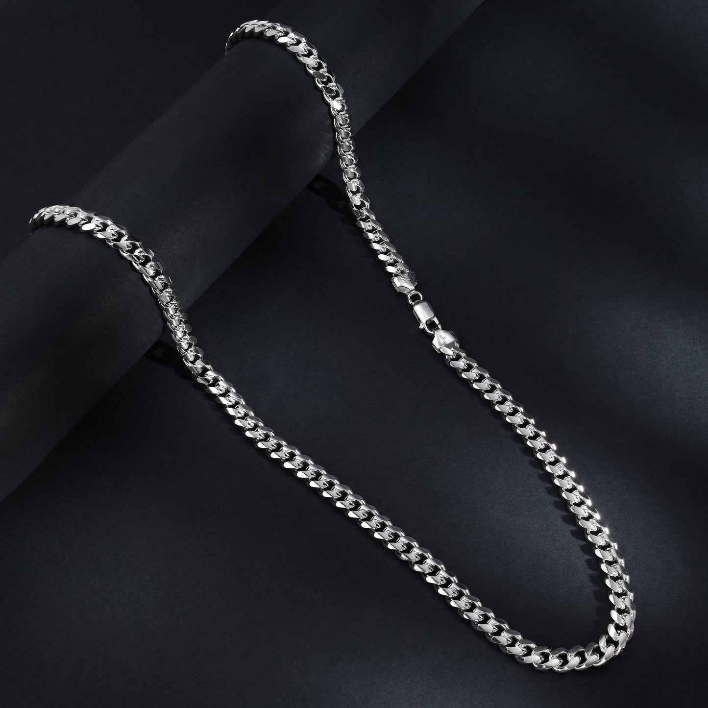 7mm Miami Cuban Link Chain - 925 Sterling Silver