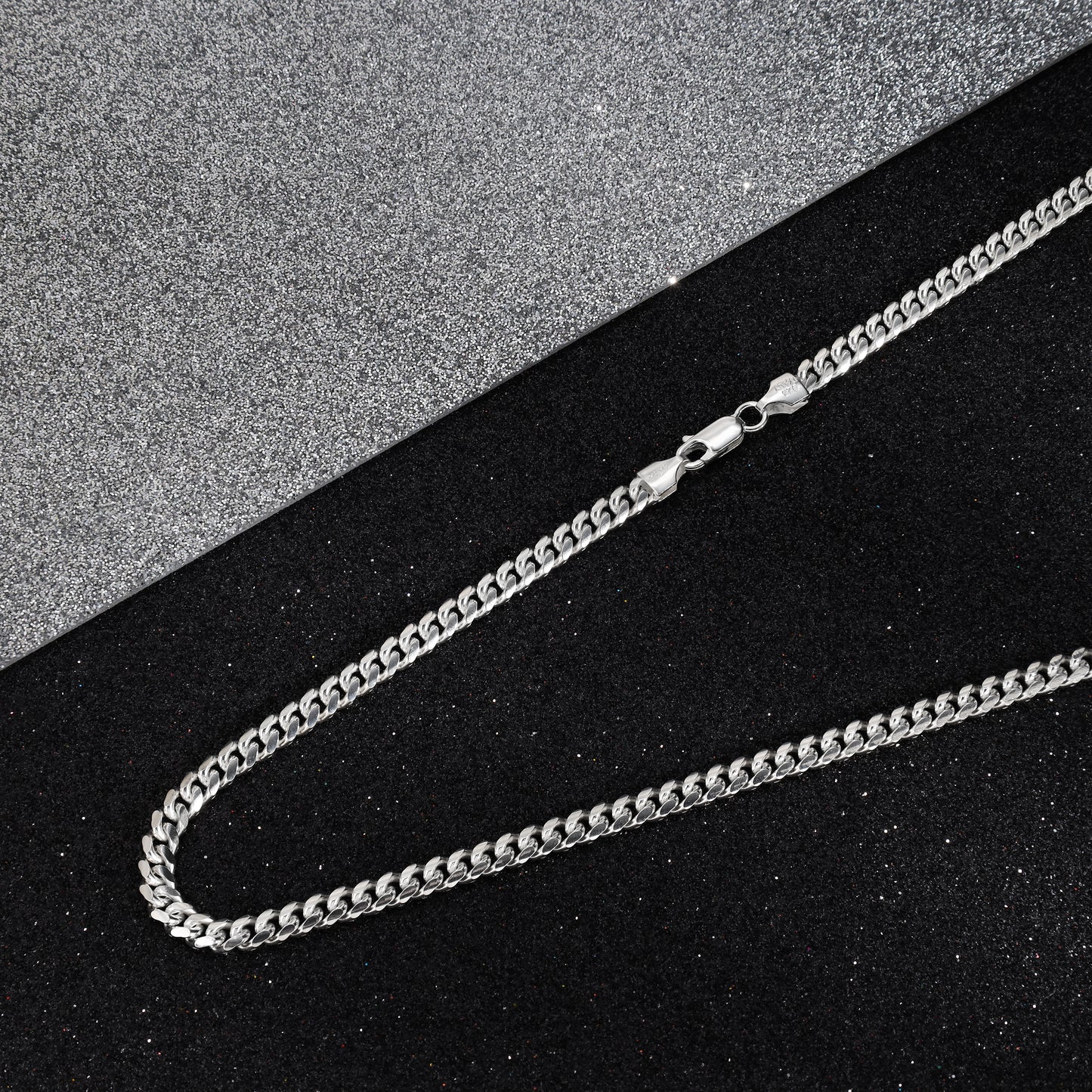 Miami Cuban Link Chain Curb Chain 5mm - 925 Sterling Silver