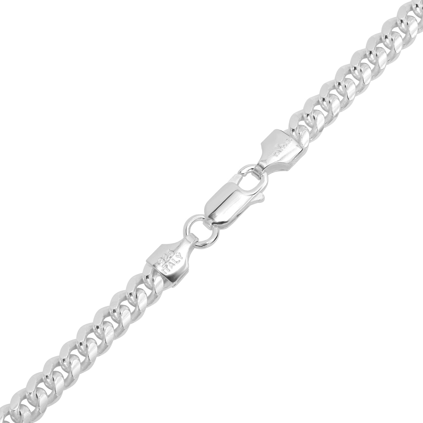 Miami Cuban Link Chain Curb Chain 5mm - 925 Sterling Silver