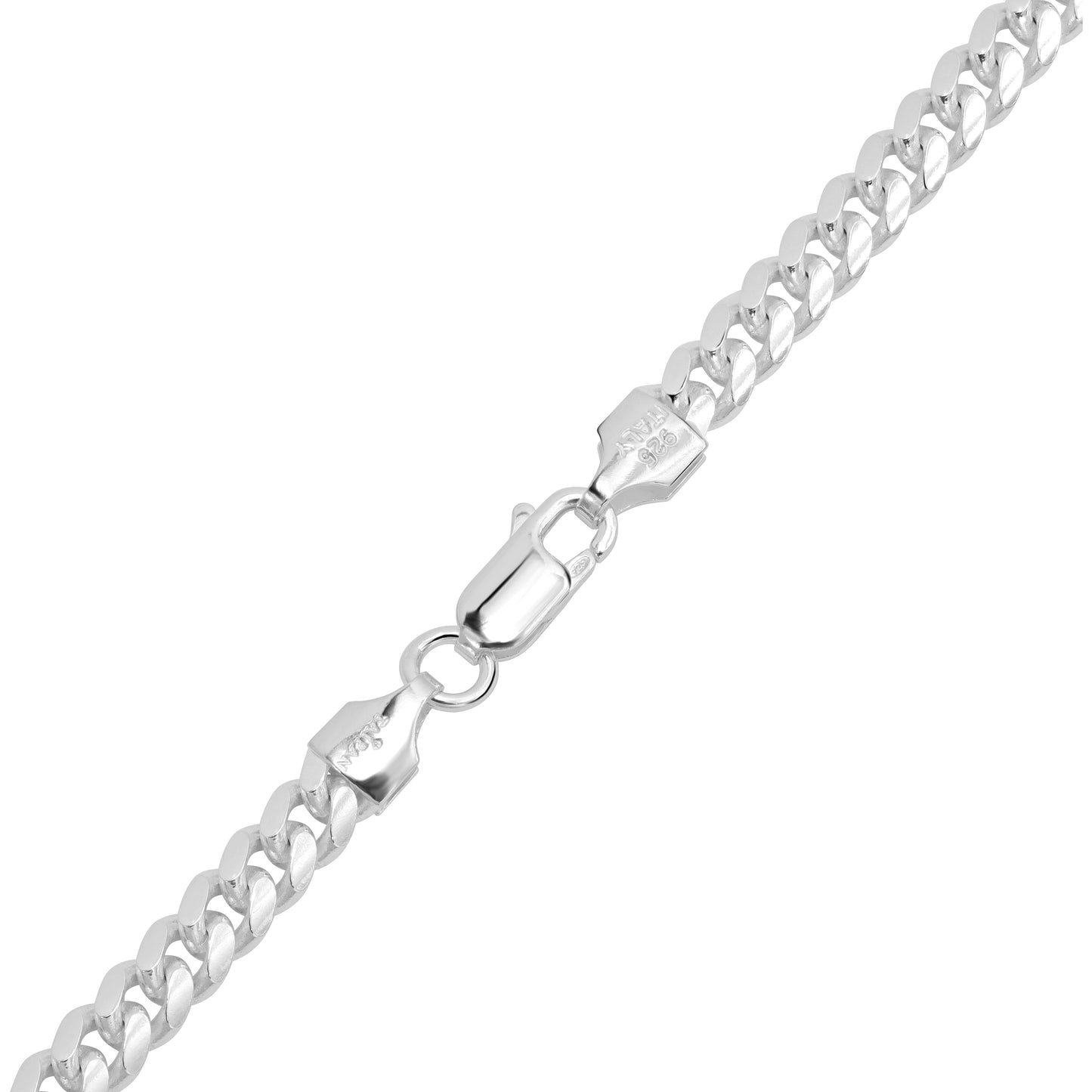 Miami Cuban Link Chain Curb Chain 5mm - 925 Sterling Silver