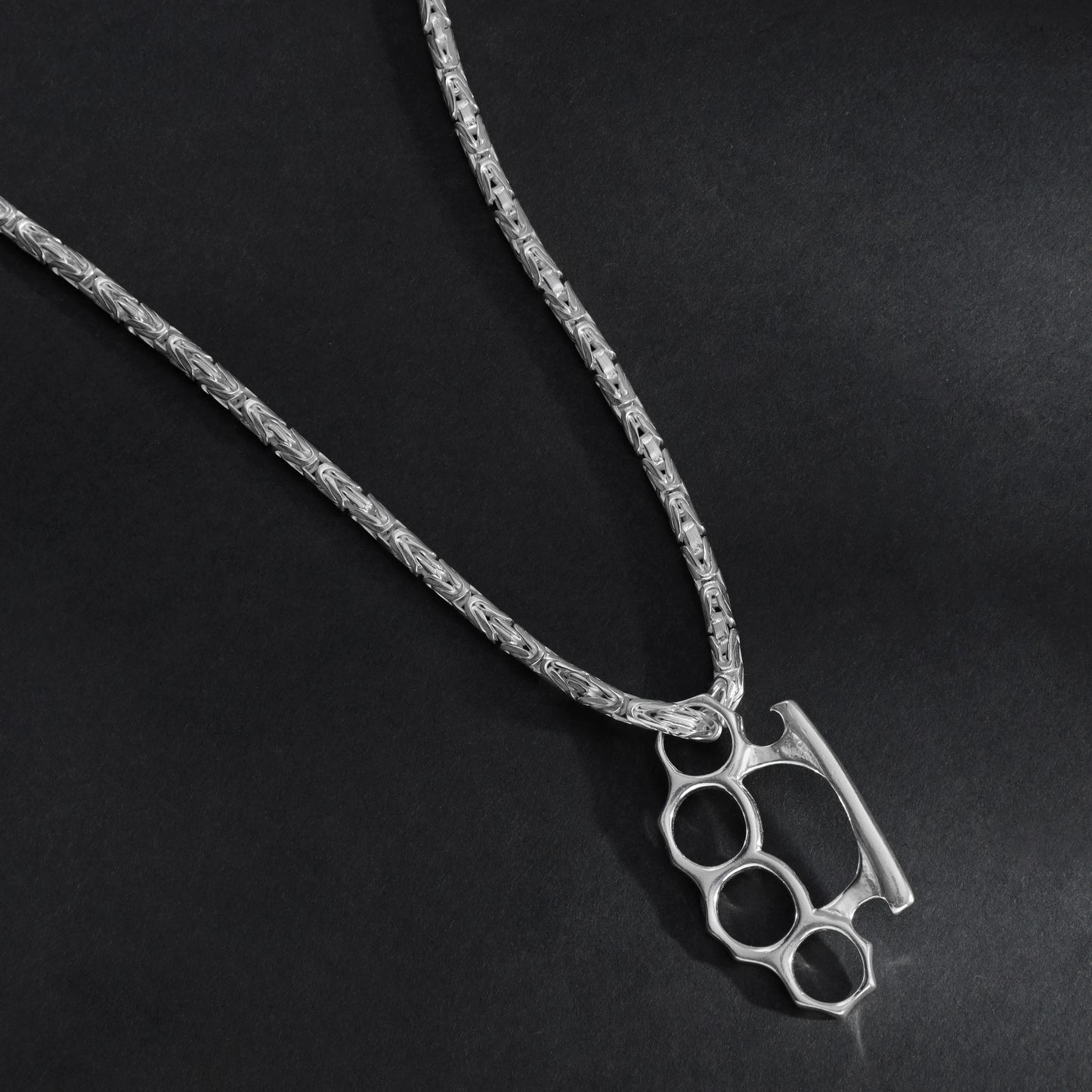 Knuckles Pendant - 925 Sterling Silver (PE299)