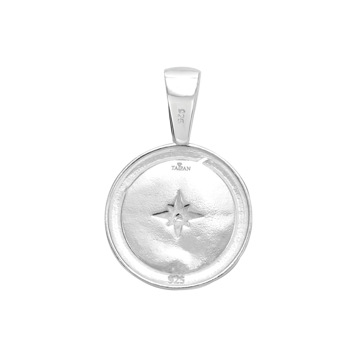 Compass Pendant - 925 Sterling Silver (PE462) "Oriental Dream"