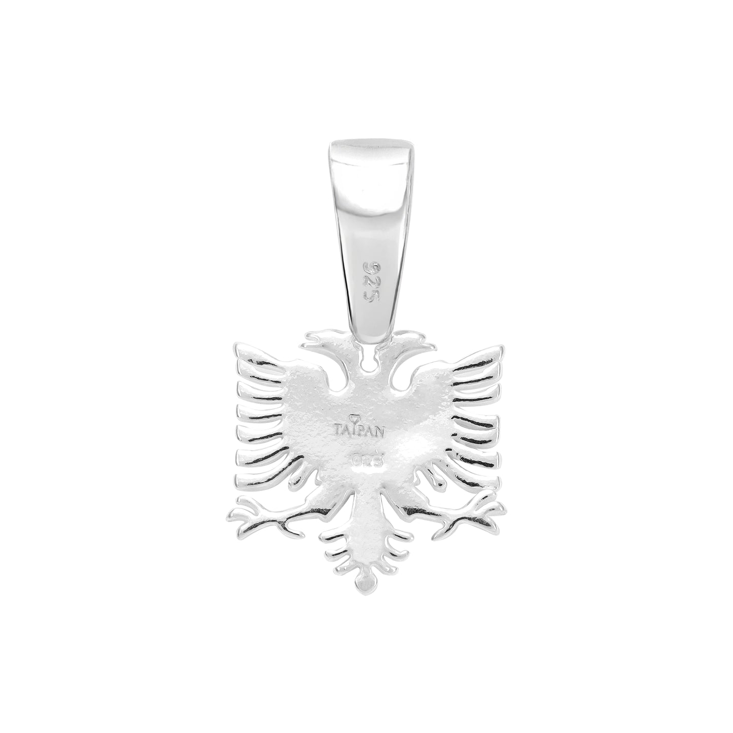 Albanian Eagle Pendant - 925 Sterling Silver (PE471)