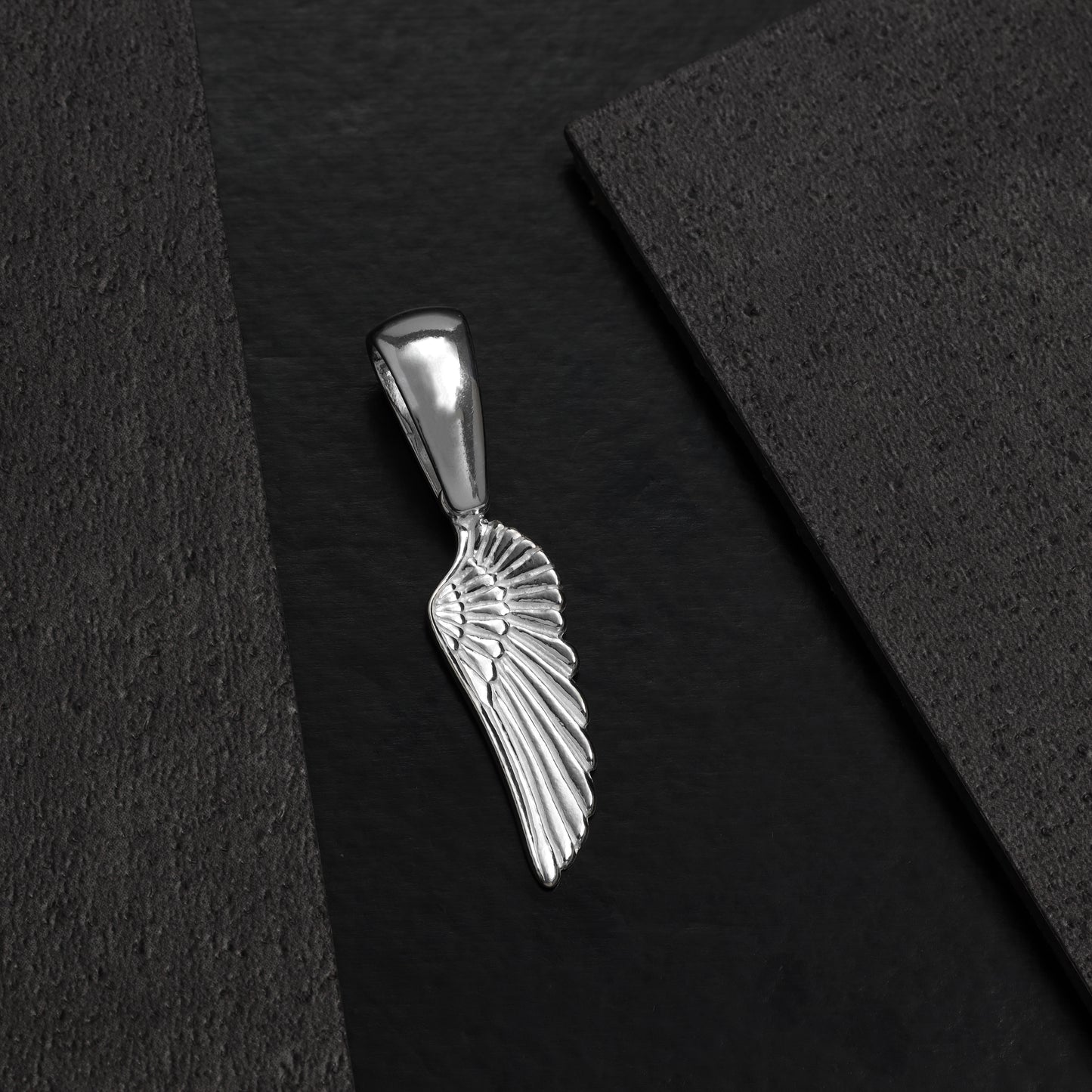 Angel Wing Pendant - 925 Sterling Silver (PE472)