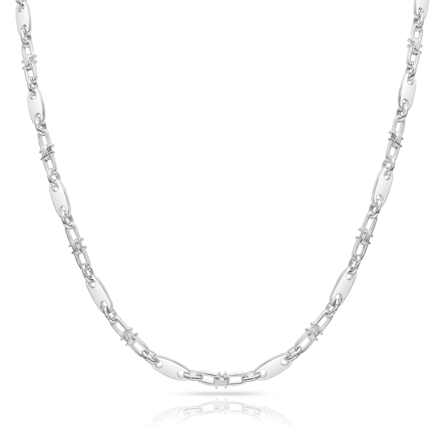 Plate Chain 5mm - 925 Sterling Silver