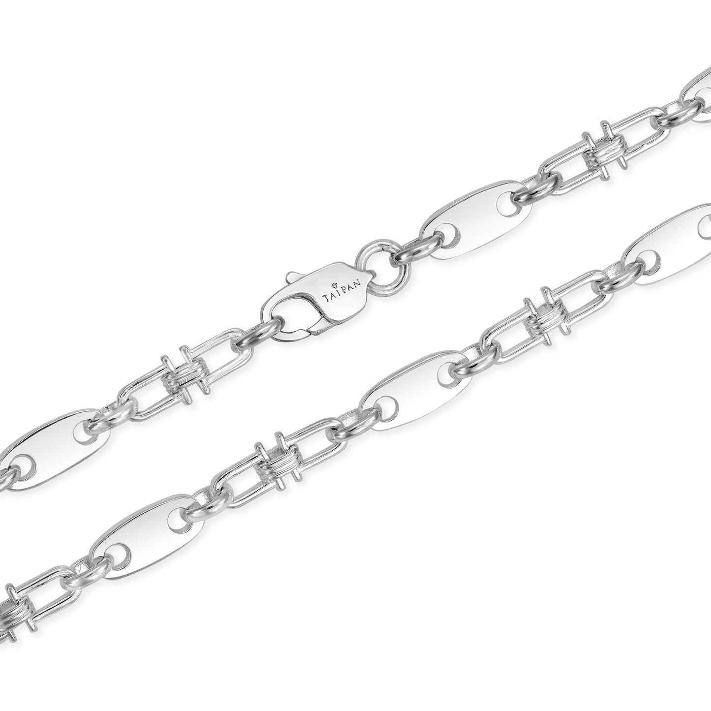 Plate Chain 5mm - 925 Sterling Silver