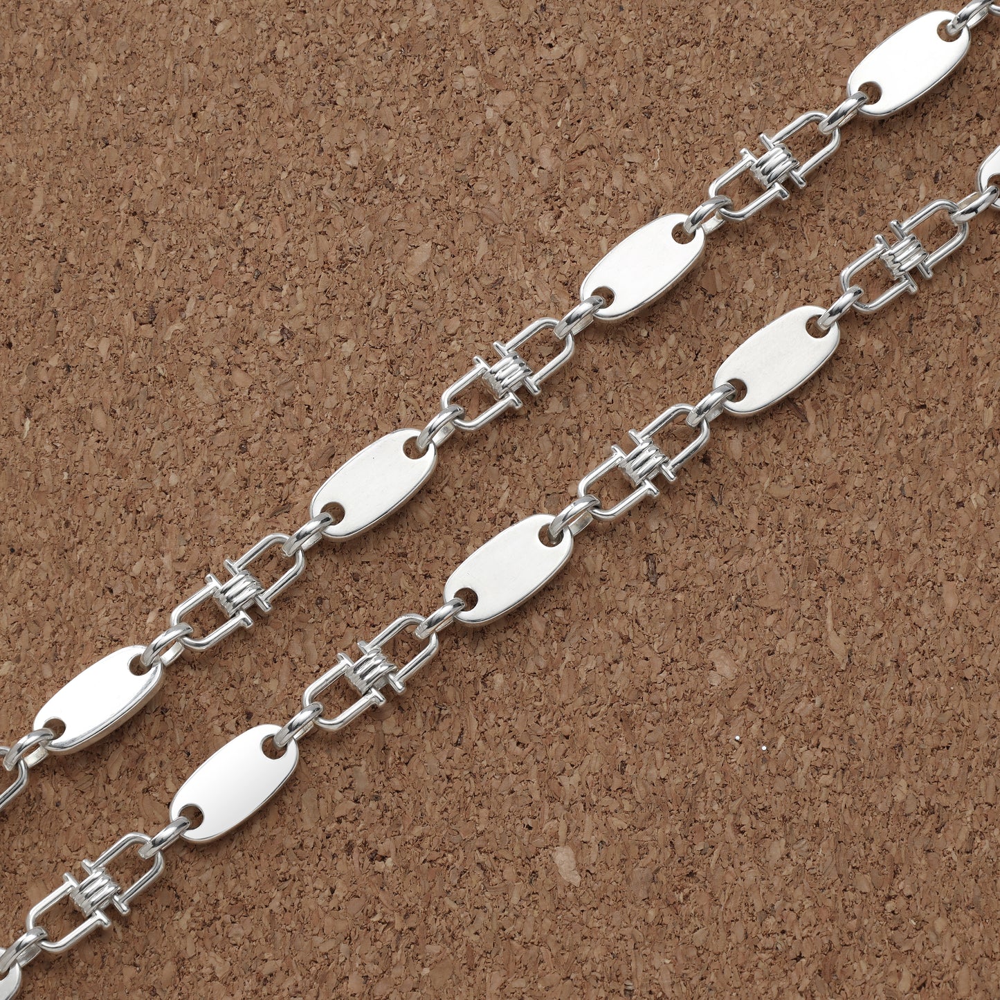 Plate Chain 6mm - 925 Sterling Silver