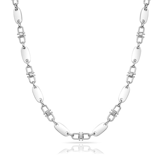 Plate Chain 6mm - 925 Sterling Silver