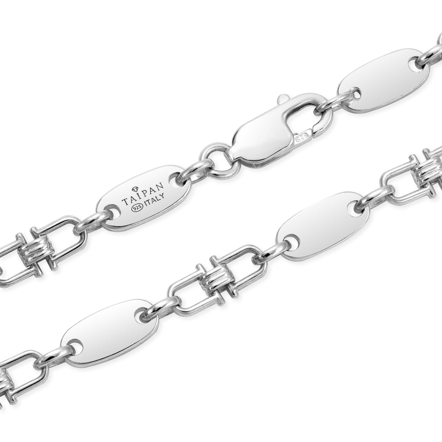 Plate Chain 6mm - 925 Sterling Silver