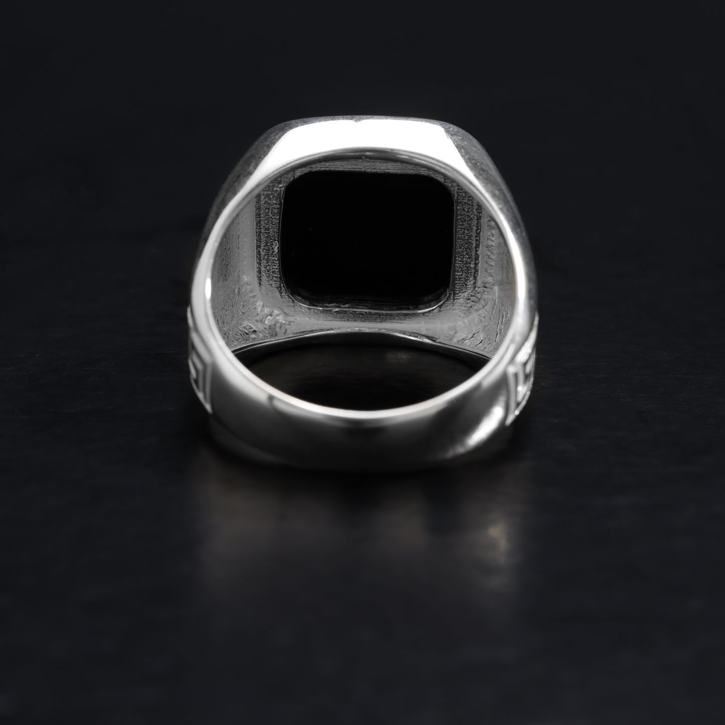 Onyx Men Silver Ring size 8/9/10/11/12 - 925 Sterling Silver "Oriental Dream"