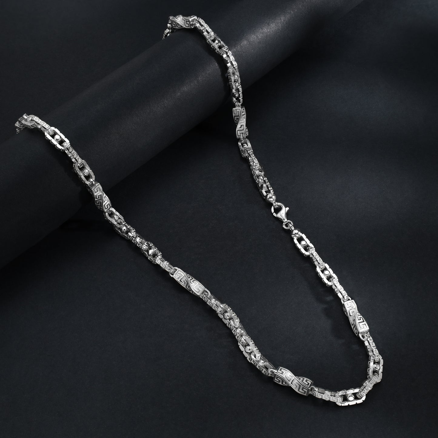 45cm Santorini Ladies Chain 6mm  - 925 Sterling Silver